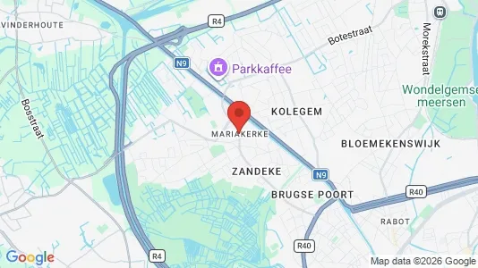 Houses for rent i Gent Mariakerke - kort over placeringen