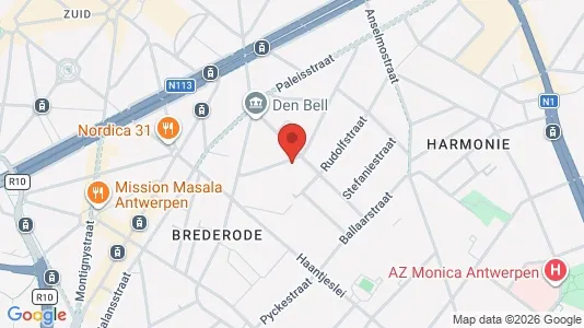 Apartments for rent i Stad Antwerp - kort over placeringen