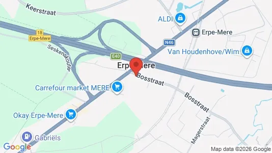 Apartments for rent i Erpe-Mere - kort over placeringen