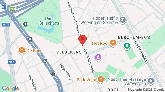 Apartments for rent i Antwerp Berchem - kort over placeringen