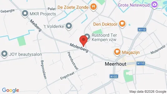 Apartments for rent i Meerhout - kort over placeringen