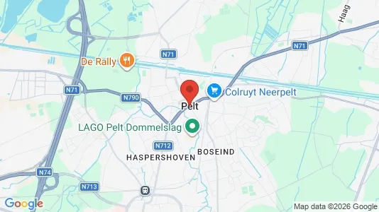 Houses for rent i Pelt - kort over placeringen