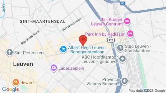 Apartments for rent i Leuven - kort over placeringen