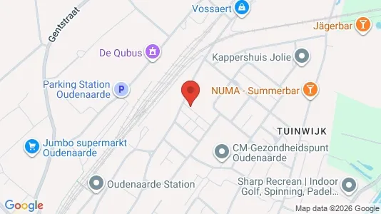 Apartments for rent i Oudenaarde - kort over placeringen
