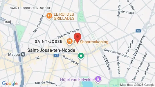Apartments for rent i Brussels Sint-Joost-ten-Node - kort over placeringen
