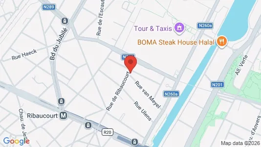 Apartments for rent i Brussels Sint-Jans-Molenbeek - kort over placeringen