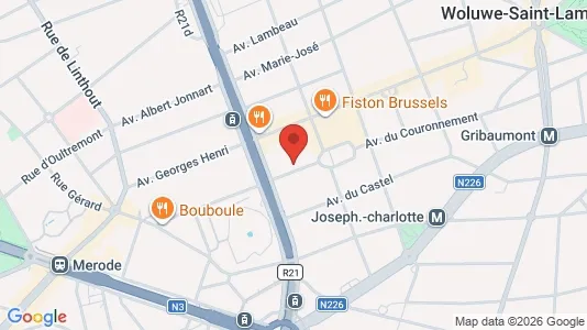 Apartments for rent i Brussels Sint-Lambrechts-Woluwe - kort over placeringen