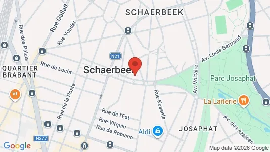 Apartments for rent i Brussels Schaarbeek - kort over placeringen