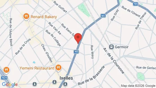 Apartments for rent i Brussels Elsene - kort over placeringen