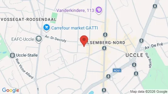 Apartments for rent i Brussels Ukkel - kort over placeringen
