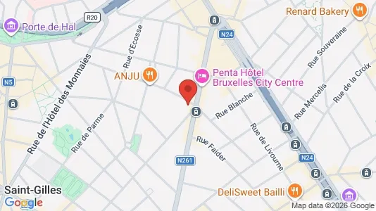 Apartments for rent in Brussels Sint-Gillis - Photo from Google Street View