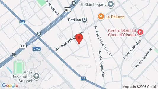 Apartments for rent i Brussels Oudergem - kort over placeringen