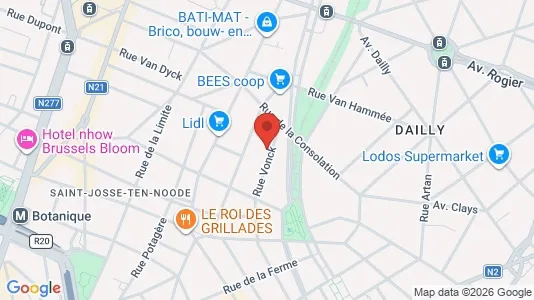 Apartments for rent i Brussels Schaarbeek - kort over placeringen