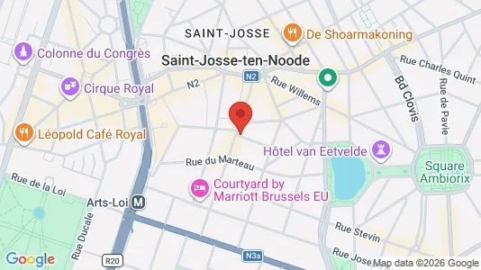 Apartments for rent i Brussels Sint-Joost-ten-Node - kort over placeringen
