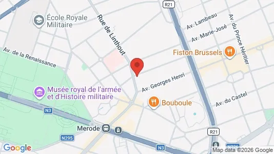 Apartments for rent i Brussels Sint-Lambrechts-Woluwe - kort over placeringen