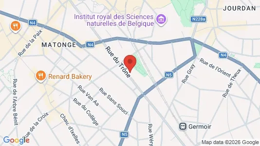 Apartments for rent i Brussels Elsene - kort over placeringen