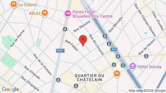 Apartments for rent in Brussels Elsene - Photo from Google Street View