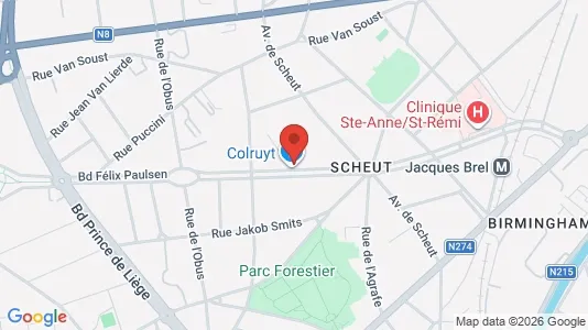 Apartments for rent i Brussels Anderlecht - kort over placeringen