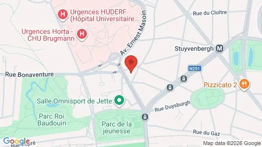 Apartments for rent i Brussels Jette - kort over placeringen