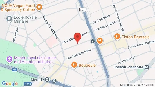 Apartments for rent i Brussels Sint-Lambrechts-Woluwe - kort over placeringen