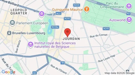 Apartments for rent i Brussels Etterbeek - kort over placeringen