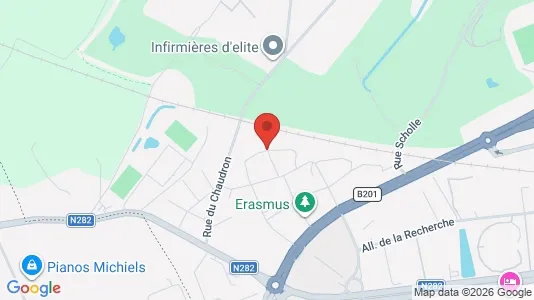 Apartments for rent i Brussels Anderlecht - kort over placeringen
