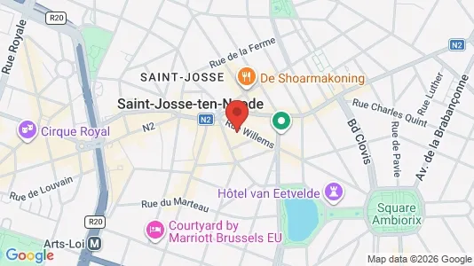 Apartments for rent i Brussels Sint-Joost-ten-Node - kort over placeringen