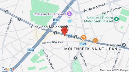 Apartments for rent i Brussels Sint-Jans-Molenbeek - kort over placeringen
