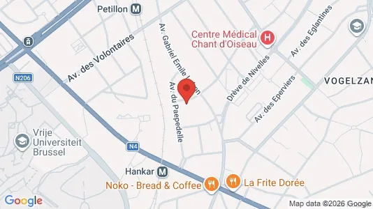 Apartments for rent i Brussels Oudergem - kort over placeringen
