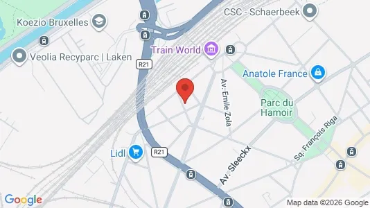 Apartments for rent i Brussels Schaarbeek - kort over placeringen