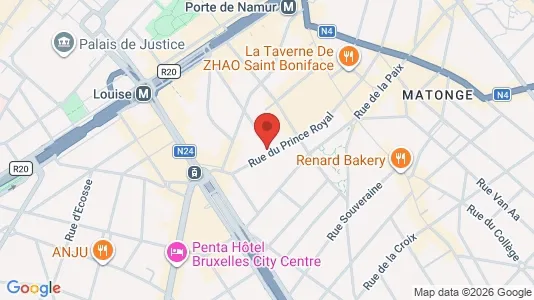 Apartments for rent i Brussels Elsene - kort over placeringen