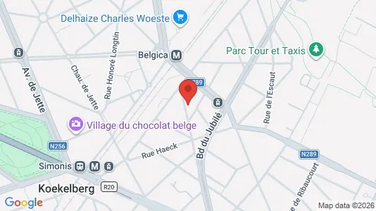 Apartments for rent i Brussels Sint-Jans-Molenbeek - kort over placeringen