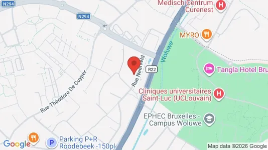 Apartments for rent i Brussels Sint-Lambrechts-Woluwe - kort over placeringen