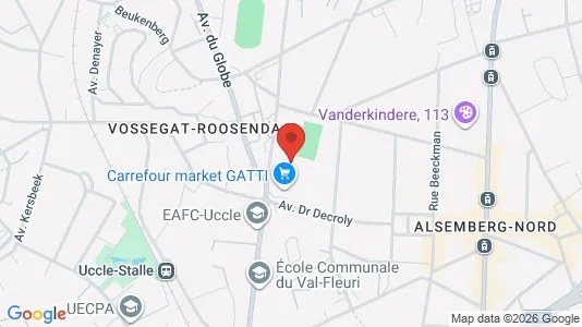 Apartments for rent i Brussels Ukkel - kort over placeringen