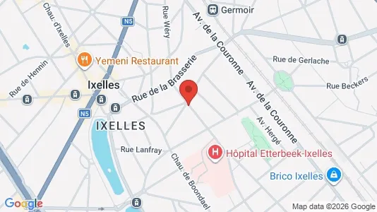 Apartments for rent i Brussels Elsene - kort over placeringen