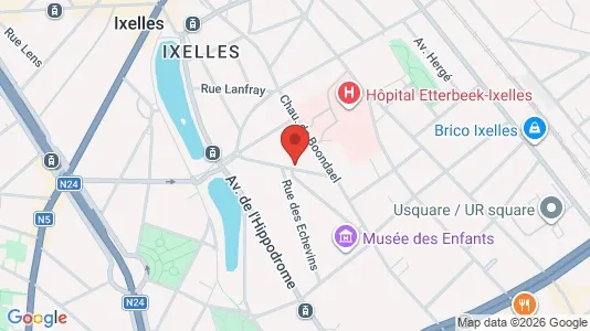 Apartments for rent i Brussels Elsene - kort over placeringen