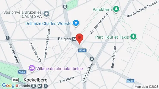 Apartments for rent i Brussels Sint-Jans-Molenbeek - kort over placeringen