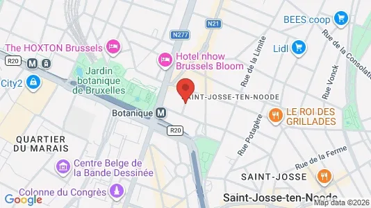 Apartments for rent i Brussels Sint-Joost-ten-Node - kort over placeringen