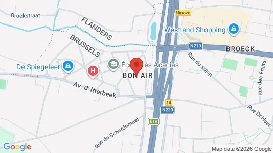 Apartments for rent i Brussels Anderlecht - kort over placeringen