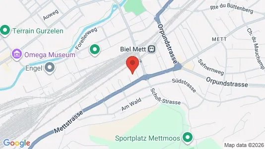 Apartments for rent i Biel - kort over placeringen