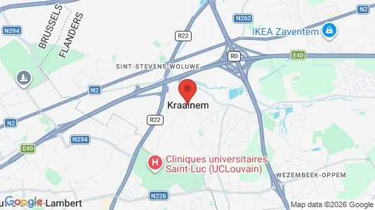 Houses for rent i Kraainem - kort over placeringen