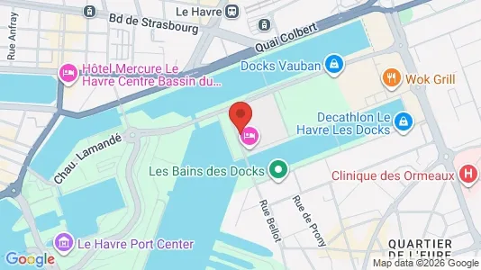 Apartments for rent i Le Havre - kort over placeringen