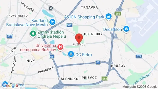Apartments for rent in Bratislava Ružinov - Photo from Google Street View
