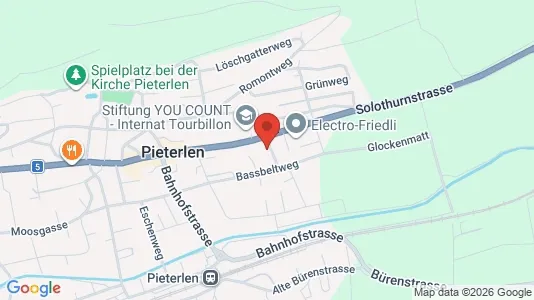 Apartments for rent i Biel - kort over placeringen