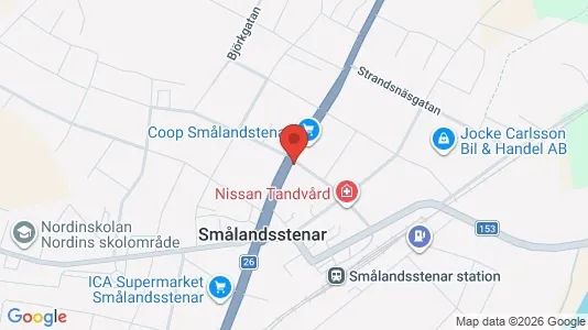 Apartments for rent i Gislaved - kort over placeringen
