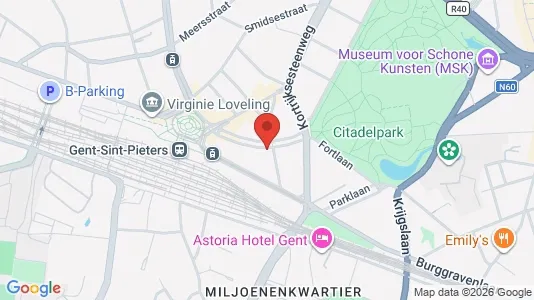 Apartments for rent i Stad Gent - kort over placeringen