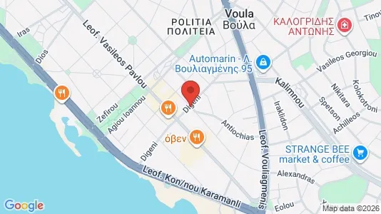 Apartments for rent i Glyfada - kort over placeringen