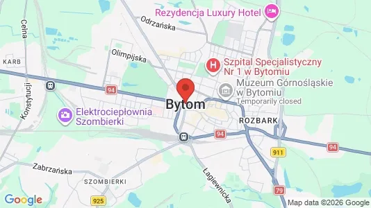 Apartments for rent i Bytom - kort over placeringen