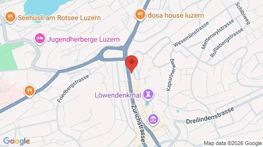 Apartments for rent i Luzern-Stadt - kort over placeringen