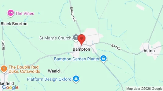 Apartments for rent i BAMPTON/Burford/Carterton - Oxfordshire - kort over placeringen